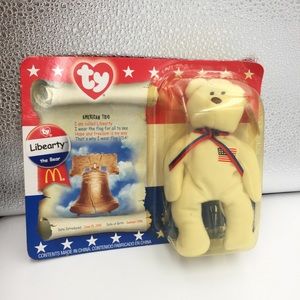 Ty Teenie Beanie Baby Liberty The Bear